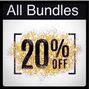 Bundle two or more items for an instant 20% off!!